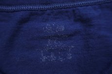 画像5: デッドストック★00s FRUIT OF THE LOOM 無地 前V ノースリーブ コットンTシャツ 紺 (5)
