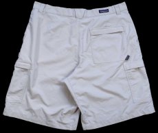 画像2: 00s patagoniaパタゴニア Continental Shorts ナイロン カーゴ ショートパンツ ライトベージュ W36★93 ショーツ (2)