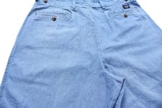 画像5: 00s DOCKERSドッカーズ ツータック コットン ダンガリー ショートパンツ W34★Levi'sリーバイス ショーツ (5)