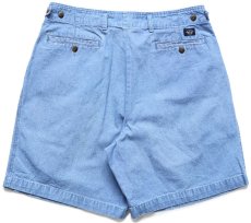 画像2: 00s DOCKERSドッカーズ ツータック コットン ダンガリー ショートパンツ W34★Levi'sリーバイス ショーツ (2)