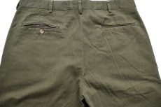 画像4: 70s BSA ボーイスカウト コットンツイル ショートパンツ オリーブ W36★ショーツ (4)