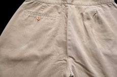 画像4: 90s ROBERT STOCK ツータック コットンツイル グルカショーツ ショートパンツ カーキ W32 (4)