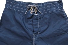 画像3: 90s USA製 BIRDWELL BEACH BRITCHES ナイロン ボードショーツ 紺 キッズ★ショートパンツ (3)