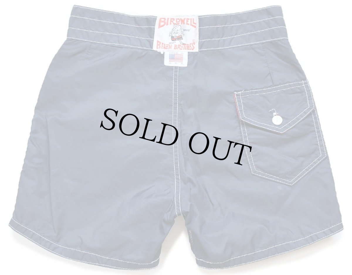 画像2: 90s USA製 BIRDWELL BEACH BRITCHES ナイロン ボードショーツ 紺 キッズ★ショートパンツ (2)