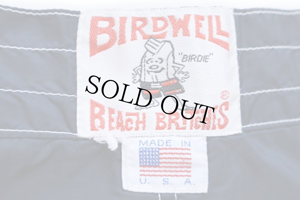 画像4: 90s USA製 BIRDWELL BEACH BRITCHES ナイロン ボードショーツ 紺 キッズ★ショートパンツ (4)