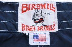 画像4: 90s USA製 BIRDWELL BEACH BRITCHES ナイロン ボードショーツ 紺 キッズ★ショートパンツ (4)