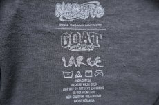 画像6: GOAT CREW NARUTO ナルト Gaara 我愛羅 両面プリント コットンTシャツ チャコールグレー L (6)