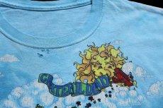 画像5: 00s Grateful Dead グレイトフルデッド デッドベア スカイダイビング タイダイ染め コットン バンドTシャツ 水色 (5)