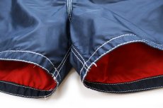 画像6: 90s USA製 BIRDWELL BEACH BRITCHES ナイロン ボードショーツ 紺 キッズ★ショートパンツ (6)