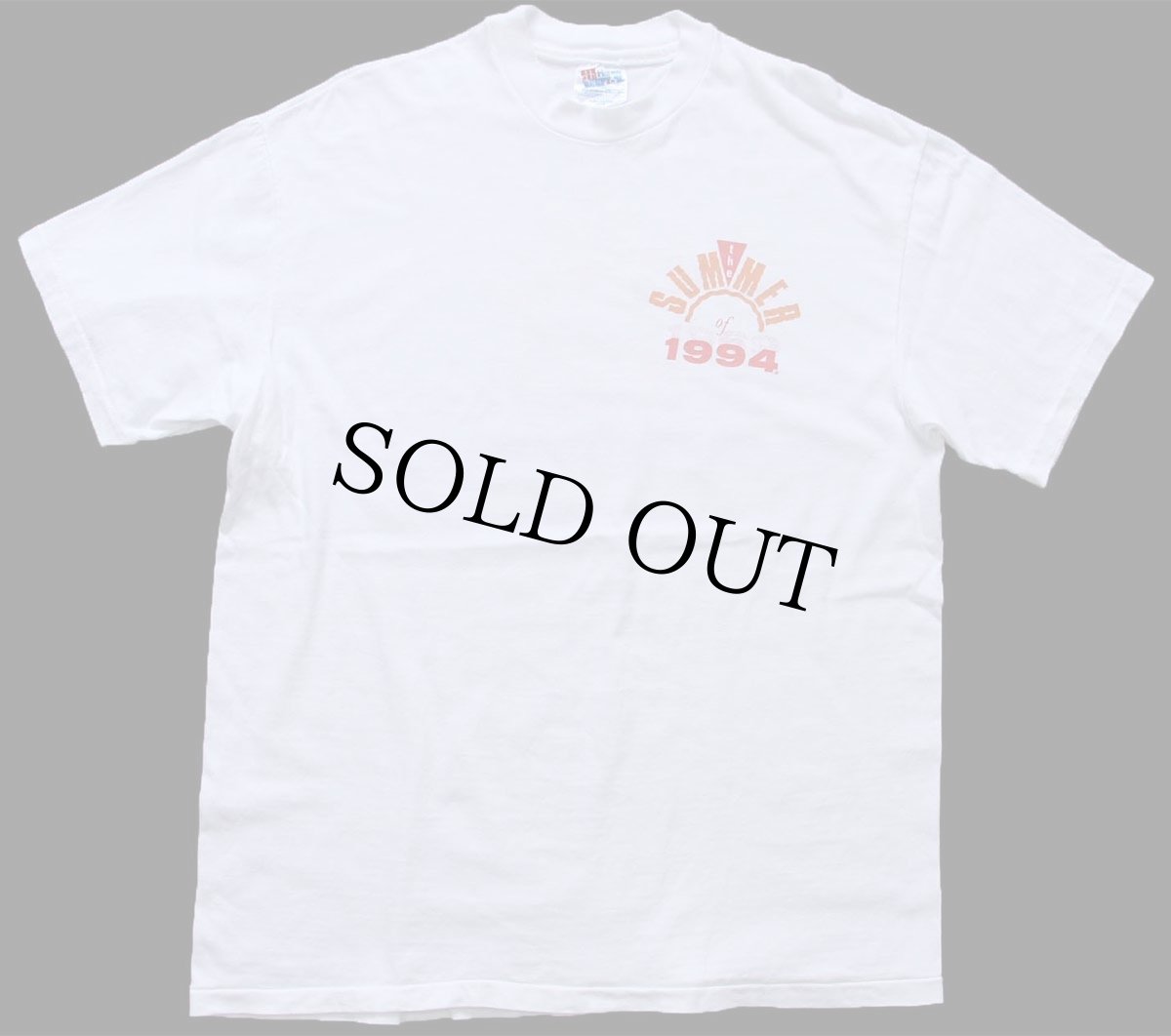 画像2: 90s USA製 Hanes the SUMMER of 1994 WOODSTOCK ウッドストック 両面プリント コットンTシャツ 白 L (2)