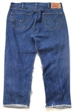 画像3: 00s Levi'sリーバイス 501 フリンジ加工 デニムパンツ カスタム W42★SDP4622 (3)