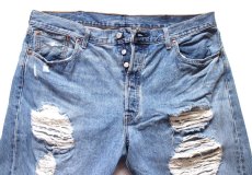 画像4: Levi'sリーバイス 501 ダメージ加工 デニムパンツ W40 L32★SDP4617 (4)