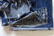 画像8: 00s Levi'sリーバイス 501 フリンジ加工 デニムパンツ カスタム W42★SDP4622 (8)