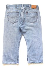 画像3: Levi'sリーバイス 501 ペンキ飛び ダメージ クロップド デニムパンツ W38★SDP4638 (3)
