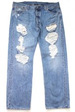 画像2: Levi'sリーバイス 501 ダメージ加工 デニムパンツ W40 L32★SDP4617 (2)