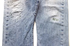 画像7: Levi'sリーバイス 501 ペンキ飛び ダメージ クロップド デニムパンツ W38★SDP4638 (7)
