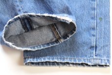 画像6: Levi'sリーバイス 501 ペンキ飛び&ダメージ クロップド デニムパンツ ヒゲ W38★SDP4648 (6)