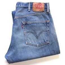 画像1: 00s Levi'sリーバイス 501 ダメージ デニムパンツ ヒゲ W38★SDP4647 (1)