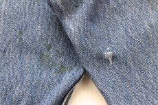 画像10: Levi'sリーバイス 501 ペンキ飛び&ダメージ クロップド デニムパンツ ヒゲ W38★SDP4648 (10)