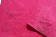 画像7: 90s USA製 フェイス NO PROBLEM 刺繍 コットンTシャツ ショッキングピンク XL (7)