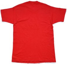 画像3: 90s USA製 フェイス I CARE THIS MUCH 刺繍 コットンTシャツ 赤 L (3)