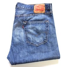 画像2: Levi'sリーバイス 501 ダメージ&リペア USED加工 デニムパンツ ヒゲ W38 L34★SDP4635 (2)