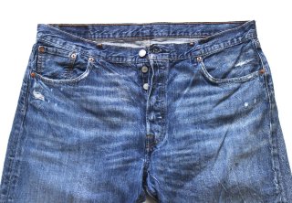 USA製 RRL ダブルアールエル ラルフローレン ダメージ加工 デニム