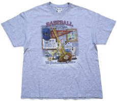 画像2: 00s Walt Disney World ディズニー BASEBALL ミッキー マウス Tシャツ 杢グレー XL (2)