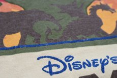 画像4: 00s Walt Disney World ディズニー ANIMAL KINGOM 両面プリント コットンTシャツ 生成り (4)