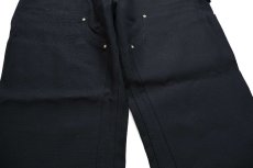 画像7: 新品★USA製 carharttカーハート ダブルニー ダック地 ペインターパンツ 黒 W36 L30 (7)