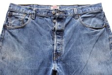 画像4: 00s メキシコ製 Levi'sリーバイス 501 ペンキ飛び カットオフ デニムパンツ W40★SDP3664 (4)