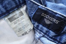 画像6: 00s DOCKERSドッカーズ ツータック スラックス デニムパンツ W36 L30★D Levi'sリーバイス トラウザーズ (6)