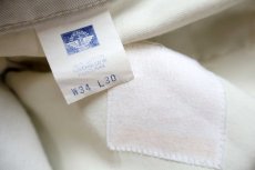 画像6: 90s DOCKERSドッカーズ ツータック スラックス コットンパンツ ライトベージュ W34 L30★Levi'sリーバイス (6)