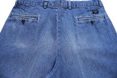 画像5: 00s DOCKERSドッカーズ ツータック スラックス デニムパンツ W36 L30★D Levi'sリーバイス トラウザーズ (5)