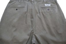画像5: 00s ポロ ラルフローレン ANDREW PANT ツータック コットン チノパン グレーブラウン W34 L30 (5)