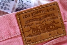画像6: LEVI'Sリーバイス PREMIUM 551Z AUTHENTIC STRAIGHT CROPPED クロップド カラーデニムパンツ ピンク W36 (6)