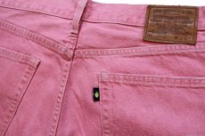 画像5: LEVI'Sリーバイス PREMIUM 551Z AUTHENTIC STRAIGHT CROPPED クロップド カラーデニムパンツ ピンク W36 (5)