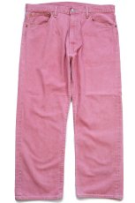 画像2: LEVI'Sリーバイス PREMIUM 551Z AUTHENTIC STRAIGHT CROPPED クロップド カラーデニムパンツ ピンク W36 (2)