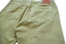 画像5: Levi'sリーバイス 501 カラーデニムパンツ 黄緑 W40 (5)