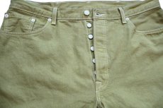 画像4: Levi'sリーバイス 501 カラーデニムパンツ 黄緑 W40 (4)