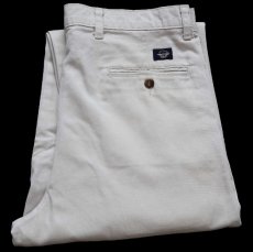 画像1: 90s DOCKERSドッカーズ ツータック スラックス コットンパンツ ライトベージュ W34 L30★Levi'sリーバイス (1)
