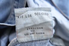 画像7: 90s USA製 Levi'sリーバイス 501 カットオフ デニムパンツ W38 (7)