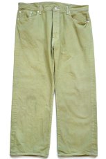 画像2: Levi'sリーバイス 501 カラーデニムパンツ 黄緑 W40 (2)