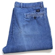 画像1: 00s DOCKERSドッカーズ ツータック スラックス デニムパンツ W36 L30★D Levi'sリーバイス トラウザーズ (1)