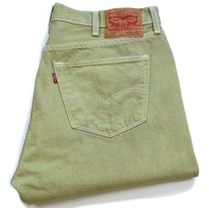 画像1: Levi'sリーバイス 501 カラーデニムパンツ 黄緑 W40 (1)