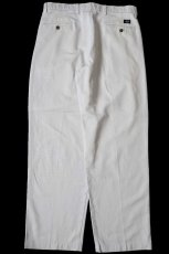 画像3: 90s DOCKERSドッカーズ ツータック スラックス コットンパンツ ライトベージュ W34 L30★Levi'sリーバイス (3)