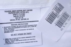 画像6: デッドストック★11 米軍 HOSPITAL DUTY ホスピタル トラウザーズ ホワイト W30 L30 (6)