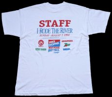 画像3: 90s USA製 1994 great missouri river tour ロードバイク アート PRICE CHOPPER 7Up ロゴ 協賛 両面プリント コットンTシャツ 白 XL (3)
