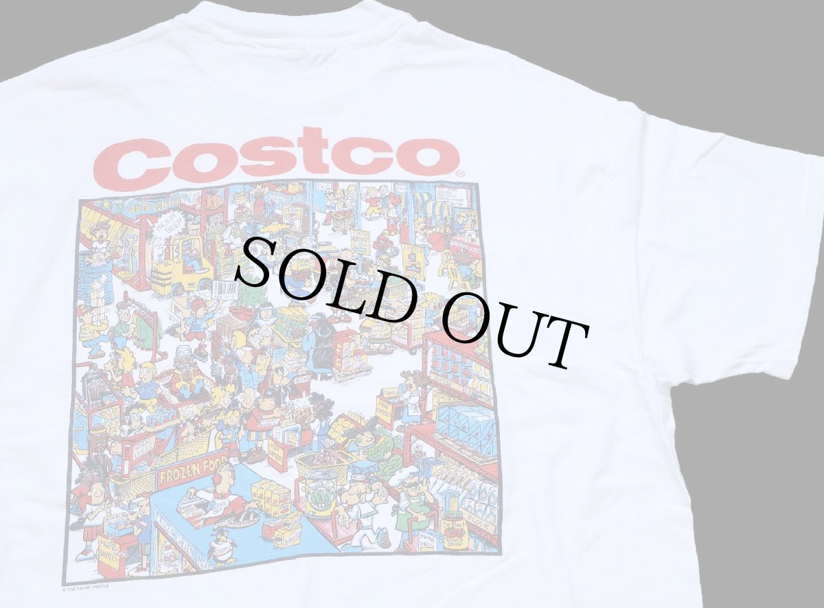 画像1: 90s USA製 Hanes Costco KAILUA KONA,HI コストコ イラスト コットンTシャツ 白 XL (1)
