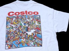 画像1: 90s USA製 Hanes Costco KAILUA KONA,HI コストコ イラスト コットンTシャツ 白 XL (1)